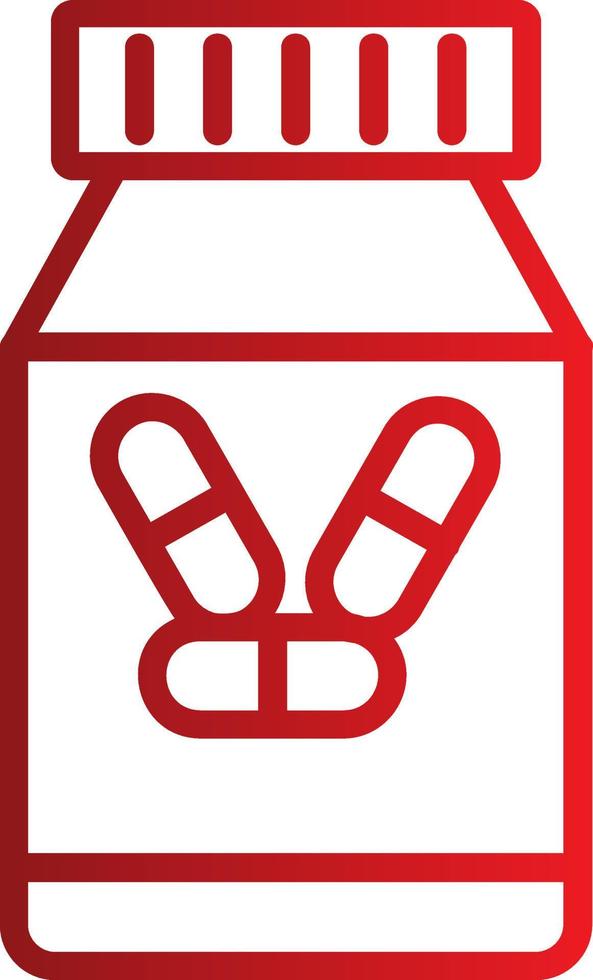 Pill Jar Vector Icon Design