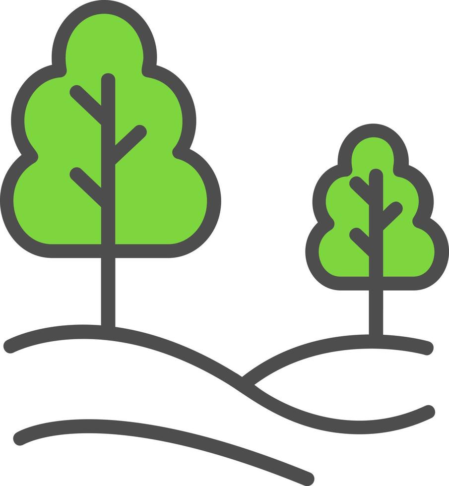 diseño de icono de vector de bosque