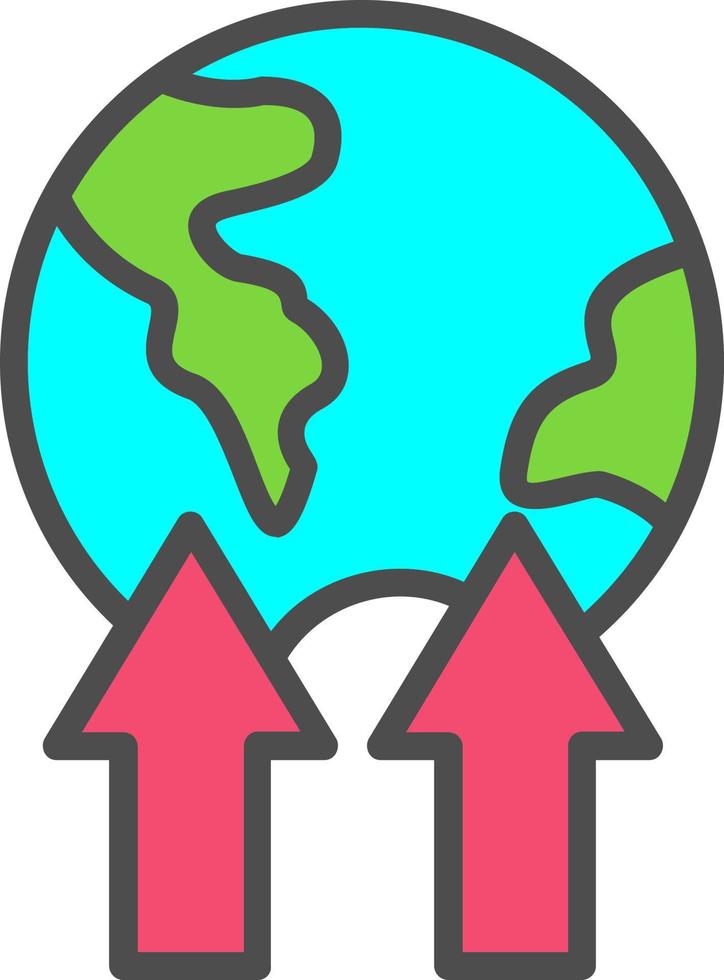 diseño de icono de vector de mundo