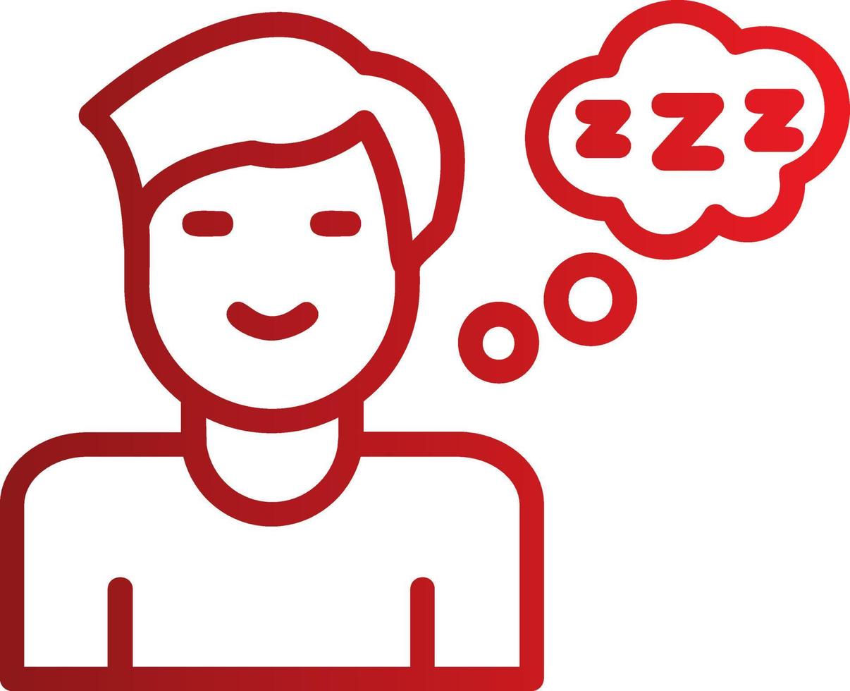 Sleeping Vector Icon Design