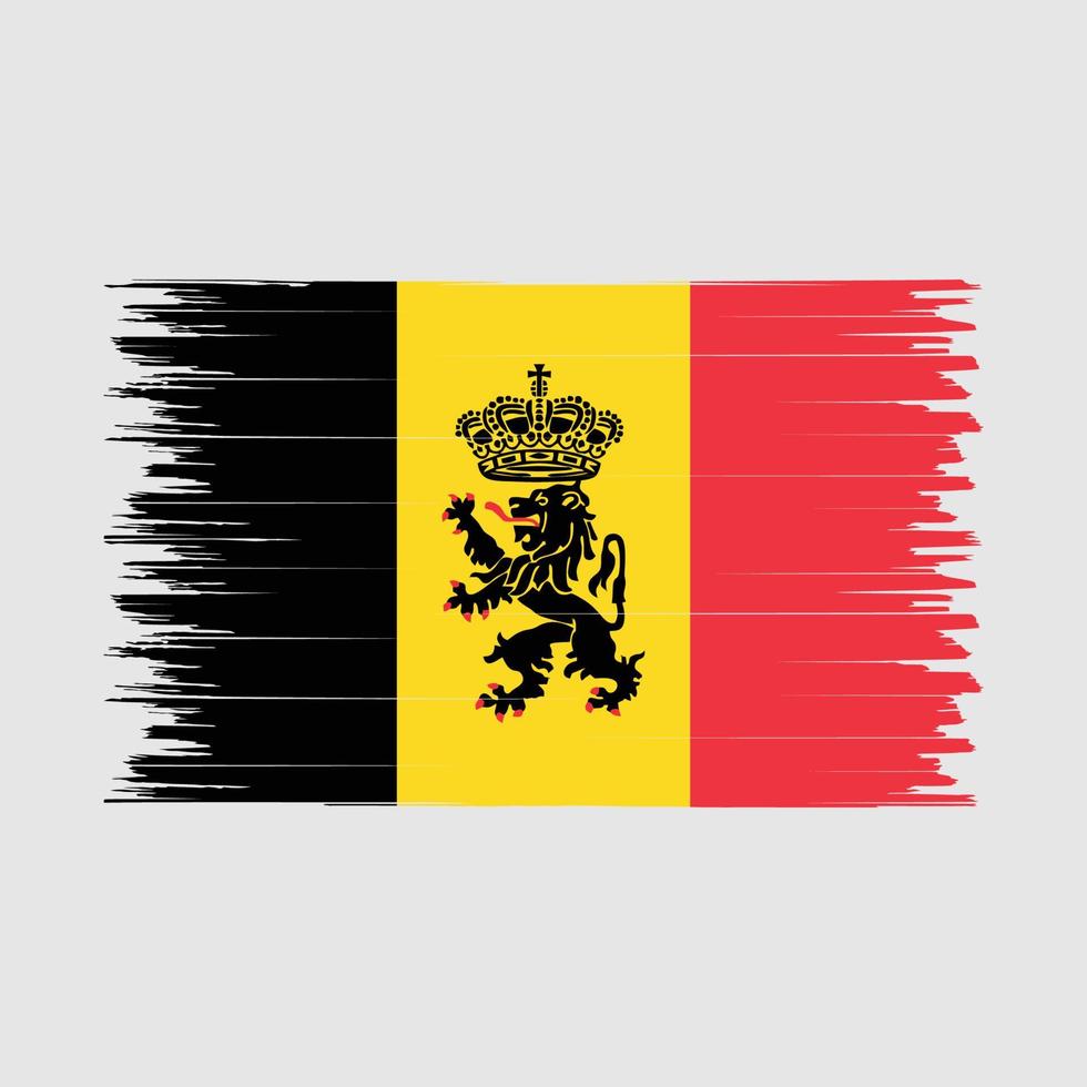 cepillo de bandera de bélgica vector