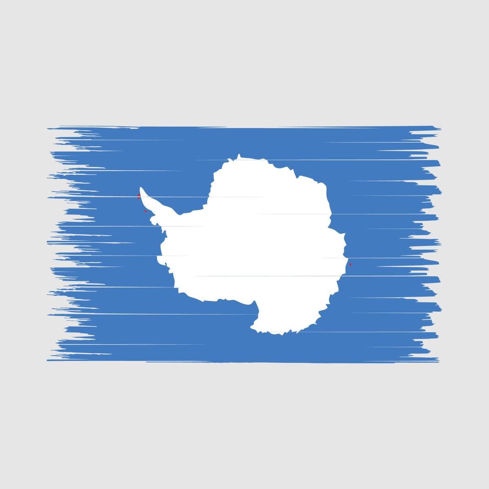 Antarctica Flag Brush vector