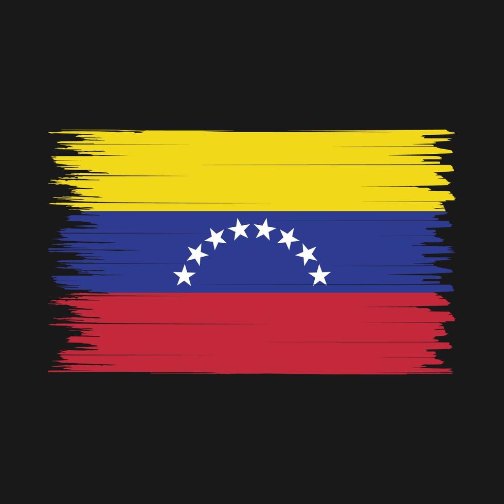 Venezuela Flag Brush vector