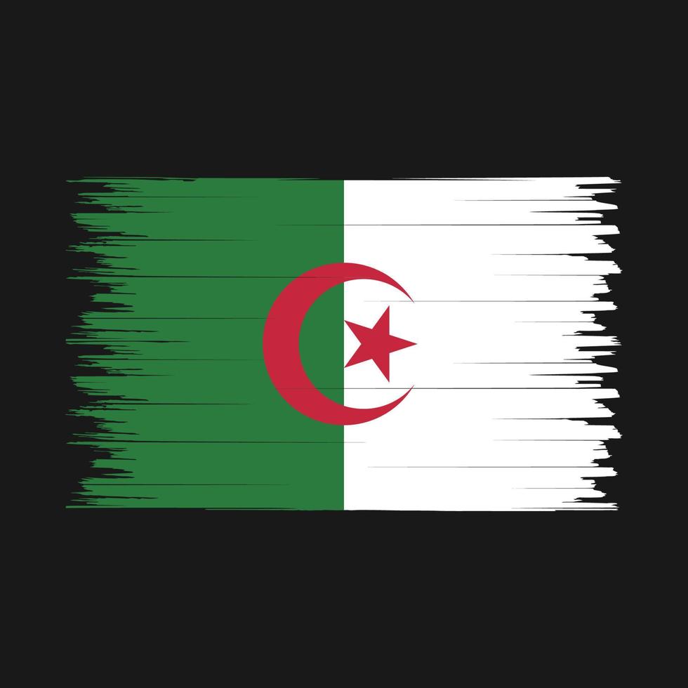 Algeria Flag Brush vector
