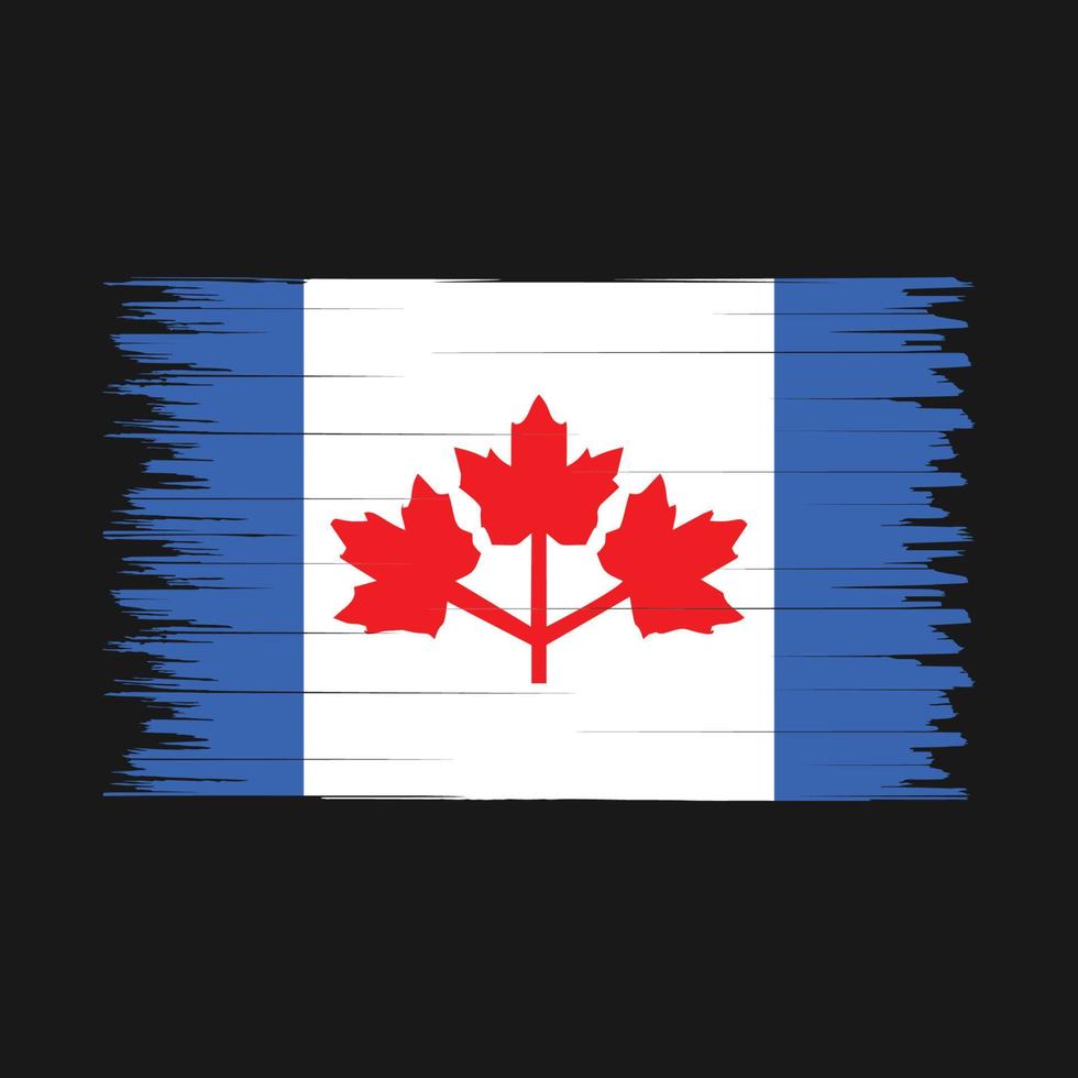 Canada Flag Brush vector