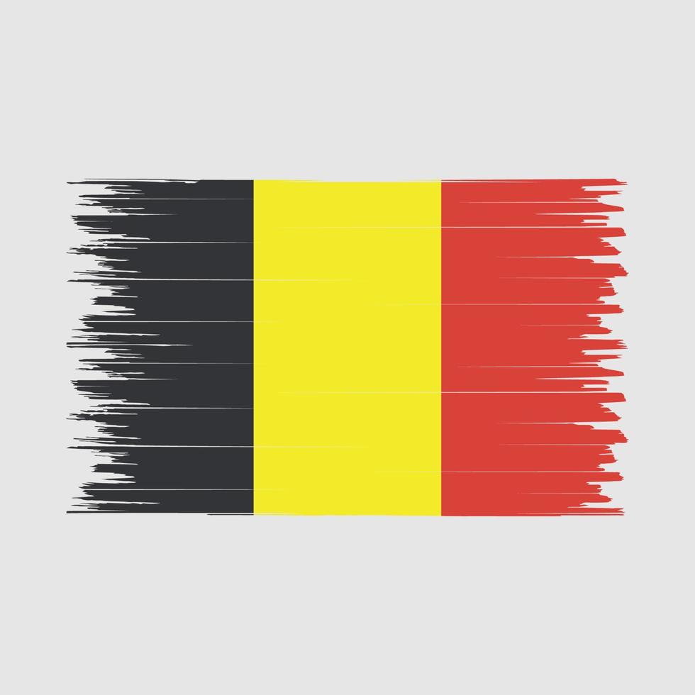 cepillo de bandera de bélgica vector