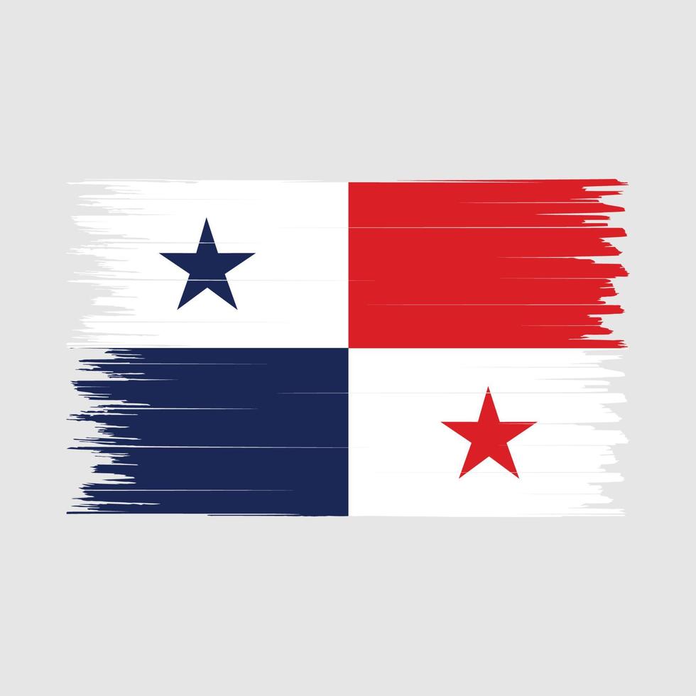 cepillo de la bandera de Panamá vector