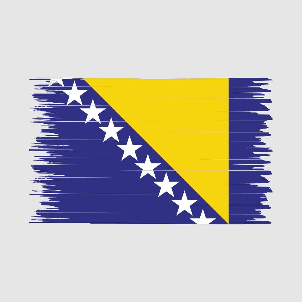 cepillo de la bandera de bosnia vector