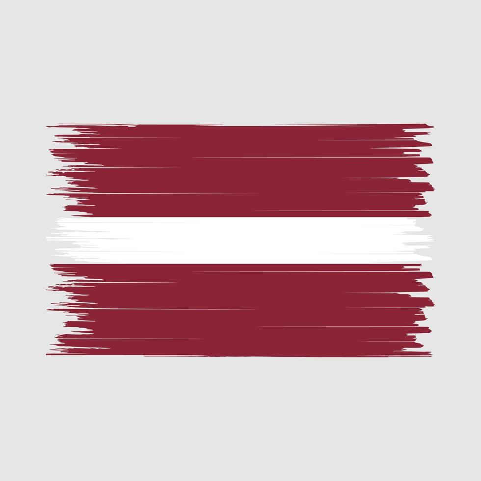 Latvia Flag Brush vector