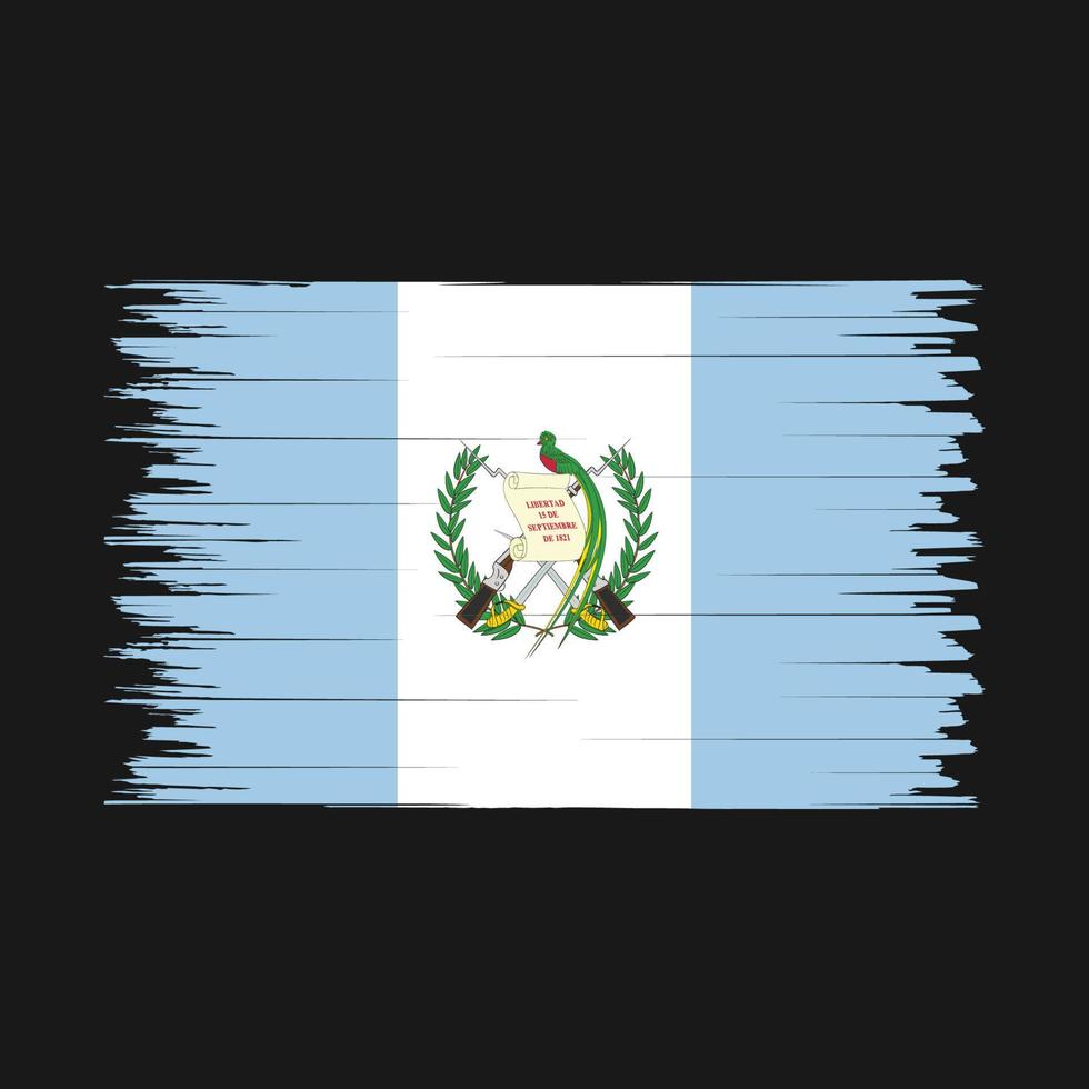 cepillo de bandera de guatemala vector