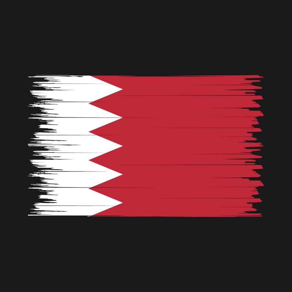 Bahrain Flag Brush vector