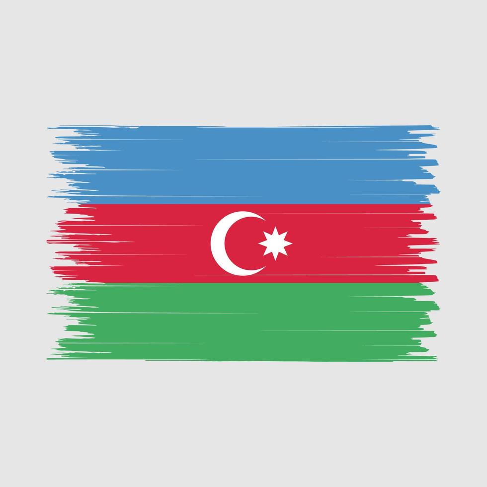 Azerbaijan Flag Brush vector