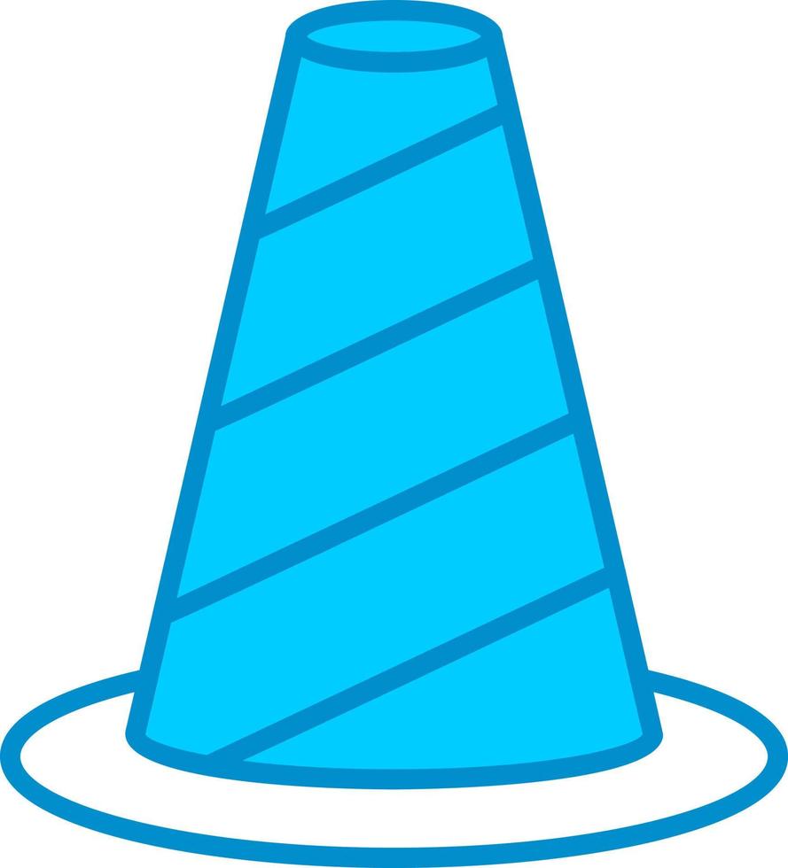 Traffic Cone Creative Icon Design vector