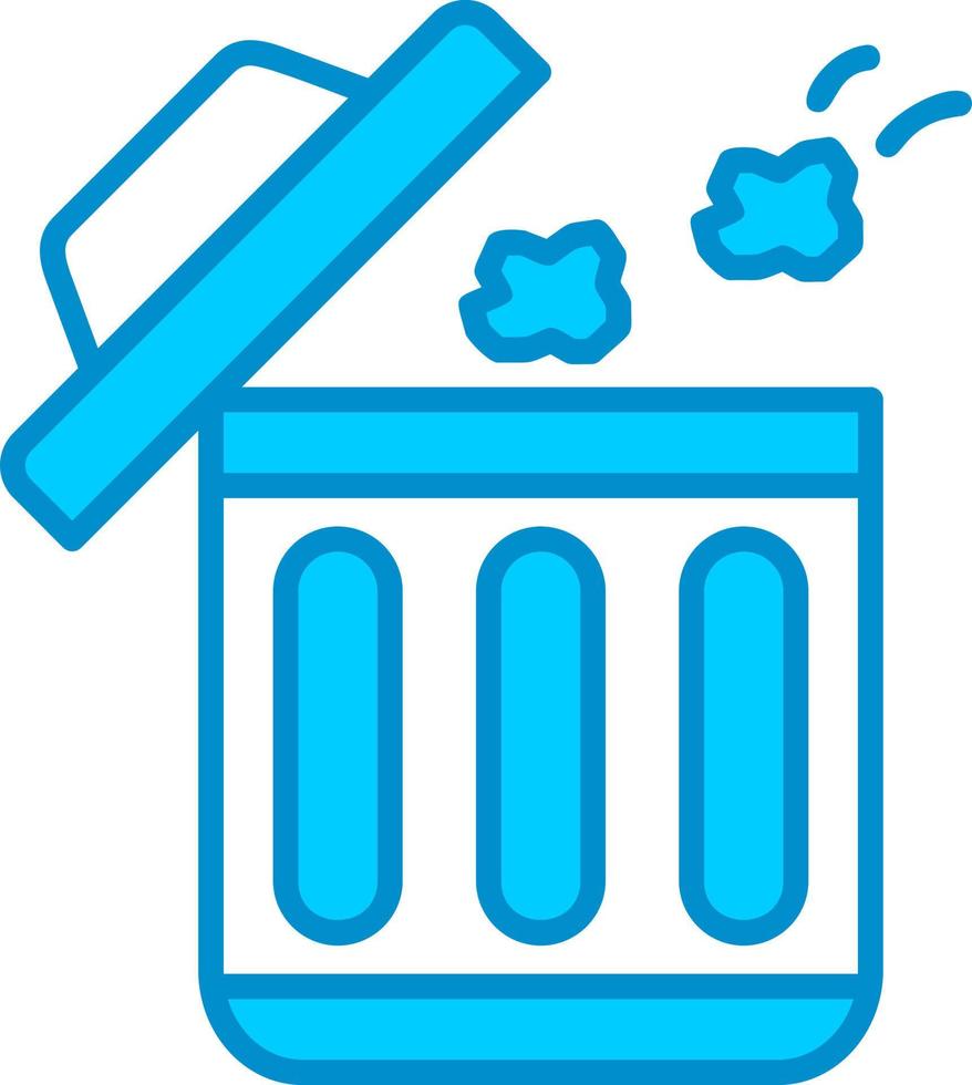 Throwing Trash Creative Icon Design vector