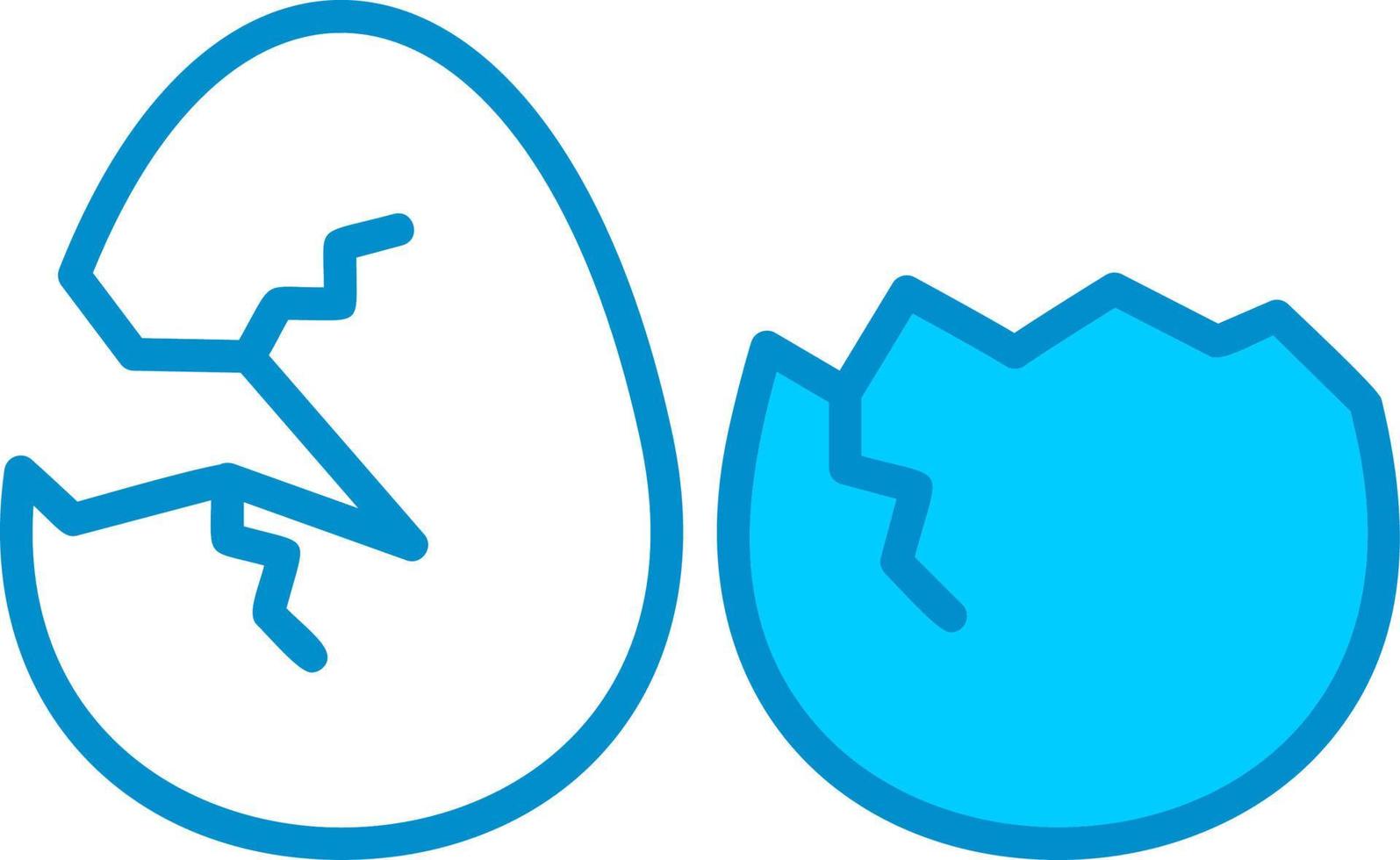 Broken Eggs Creative Icon Design vector