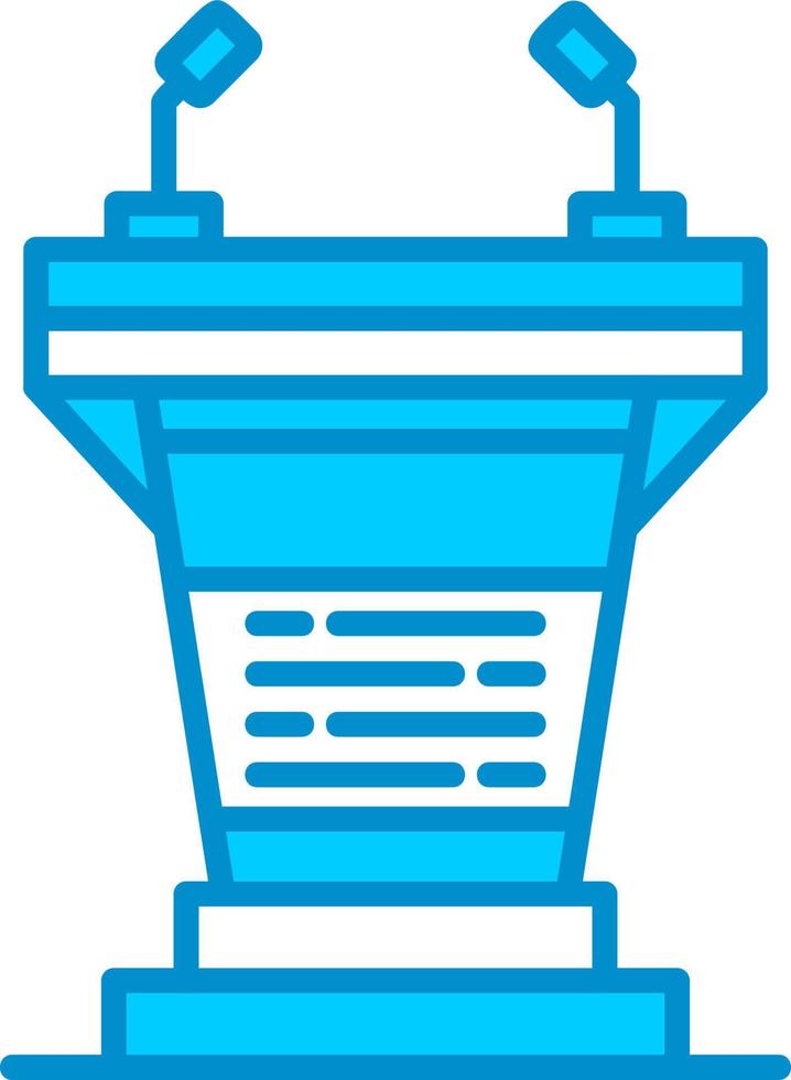 Podium Creative Icon Design vector