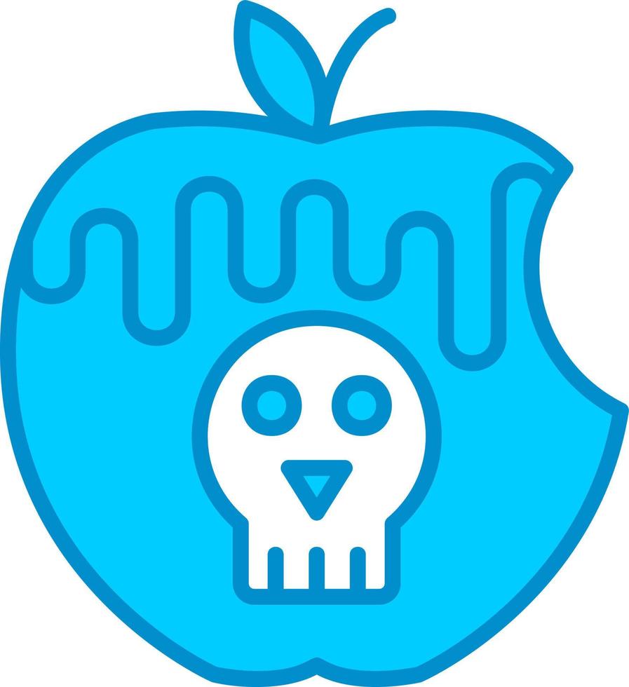 Poisoned Apple Creative Icon Design vector