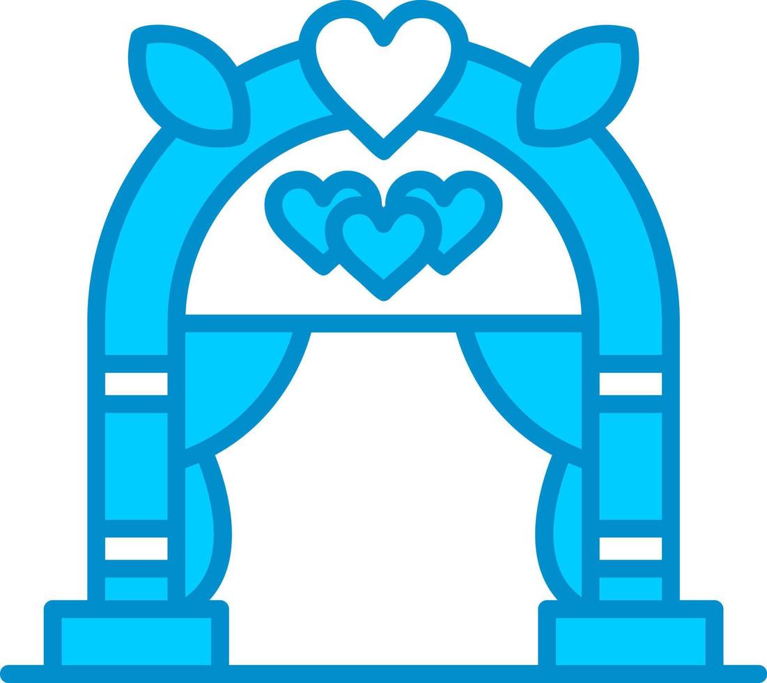 diseño de icono creativo de arco de boda vector