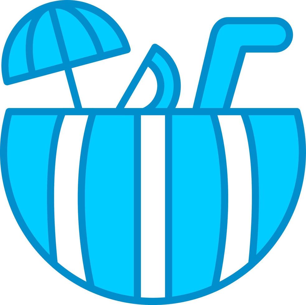 Watermelon Cocktail Creative Icon Design vector