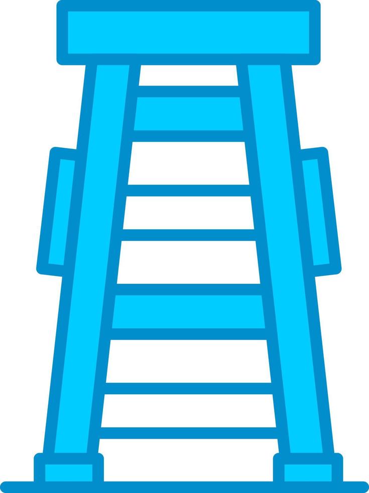 diseño de icono creativo de escalera vector