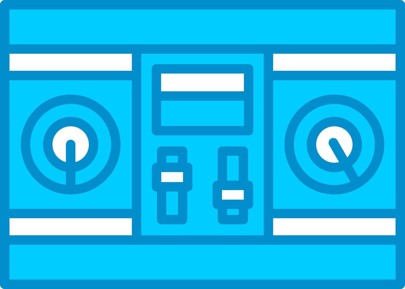 Dj Mixer Creative Icon Design vector