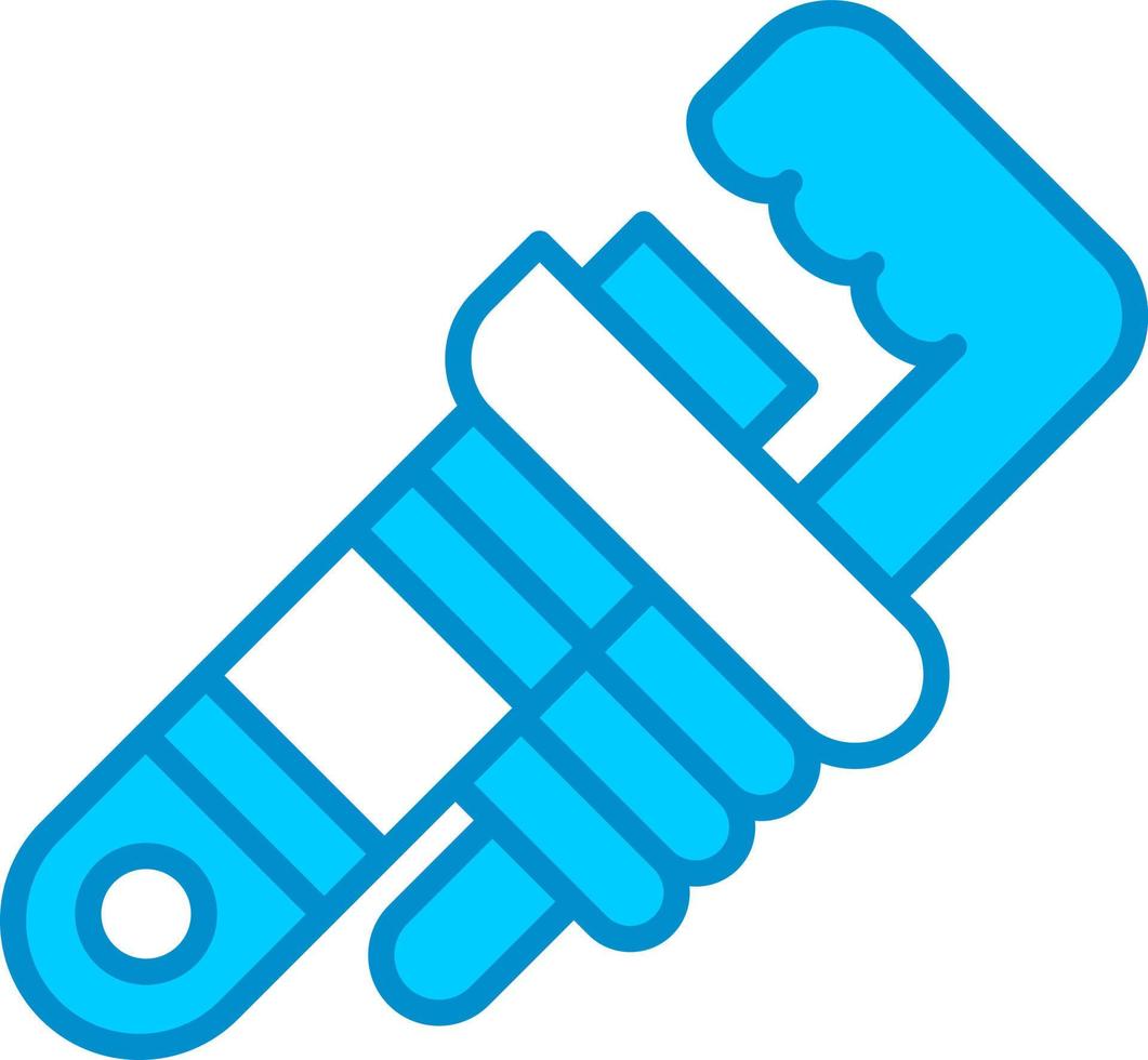 Pipe Wrench Creative Icon Design vector