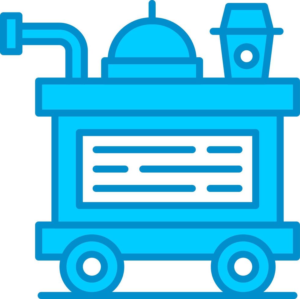 Food Trolley Creative Icon Design vector