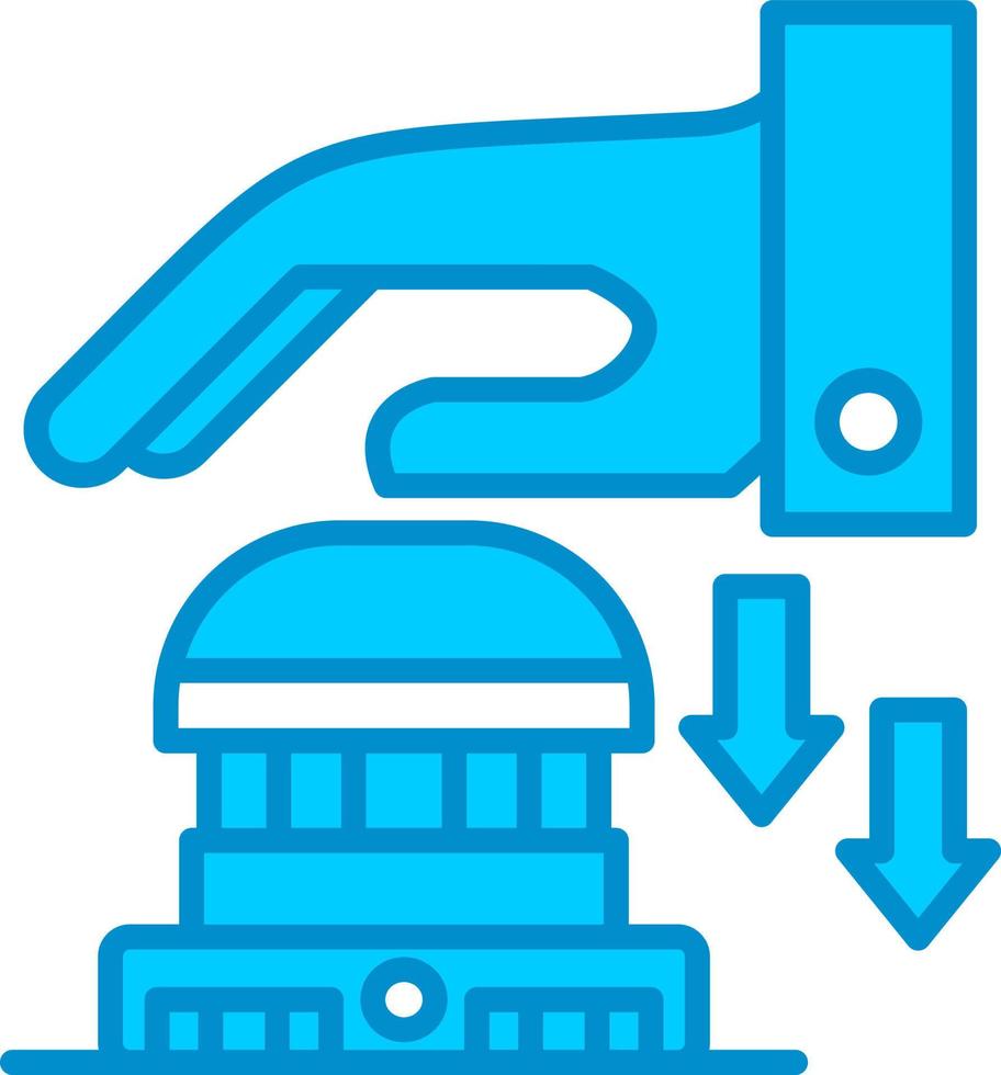 Emergency Button Creative Icon Design vector