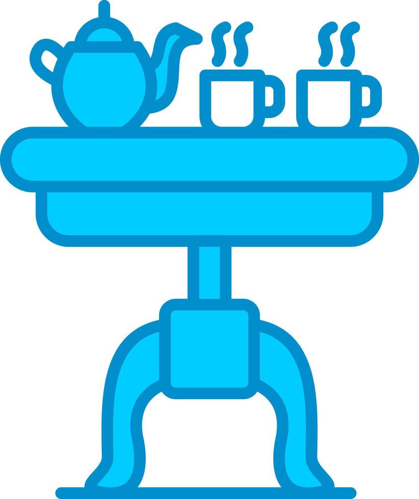 diseño de icono creativo de mesa de café vector