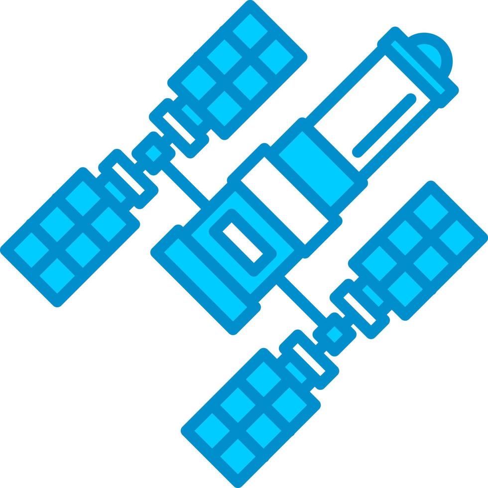 Space Station Creative Icon Design vector