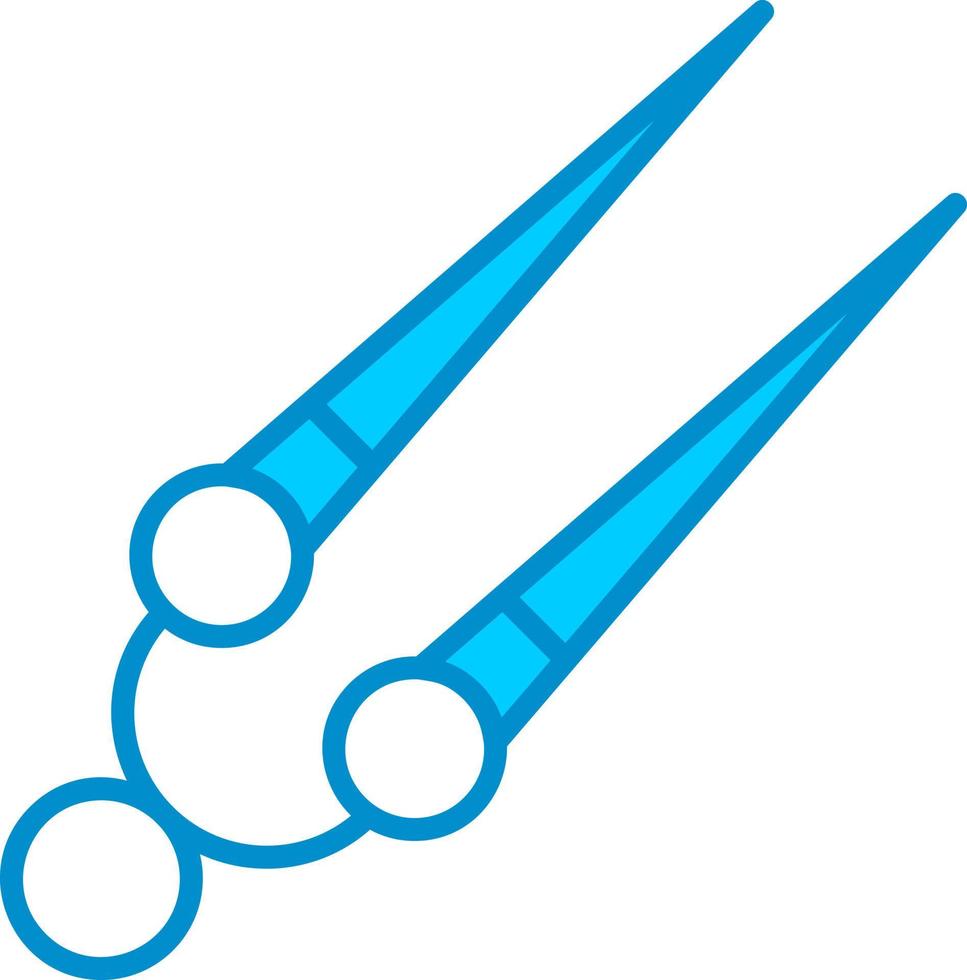 Knitting Needles Creative Icon Design vector