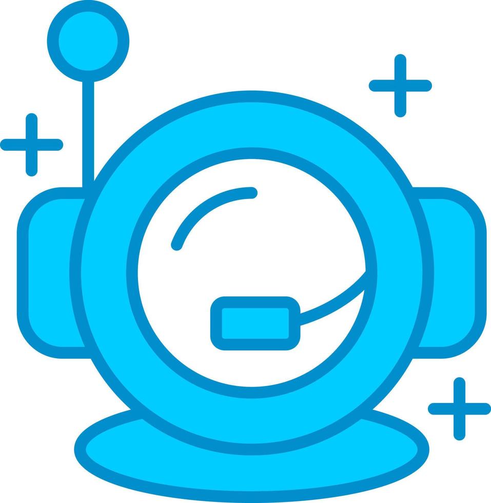 Astronaut Helmet Creative Icon Design vector
