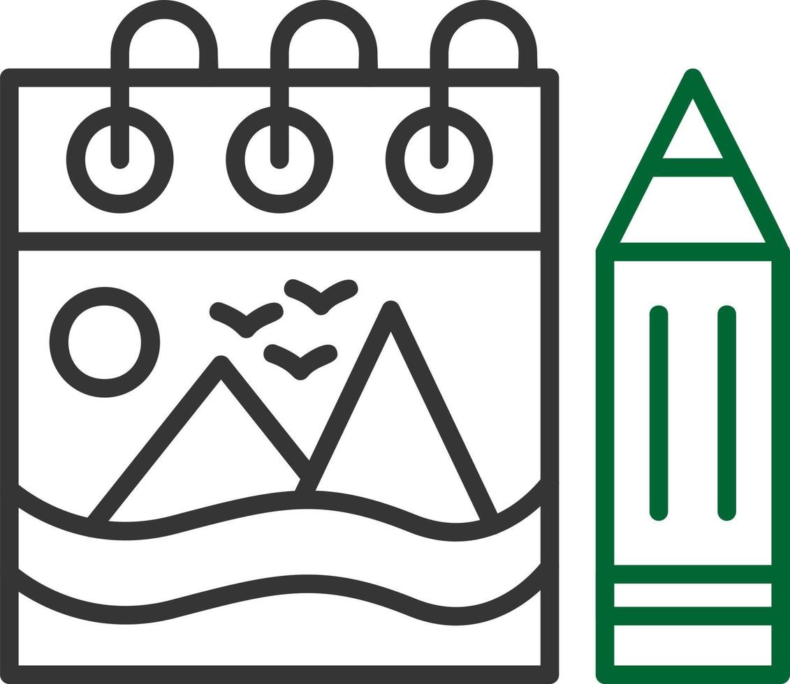 Sketchbook Creative Icon Design vector