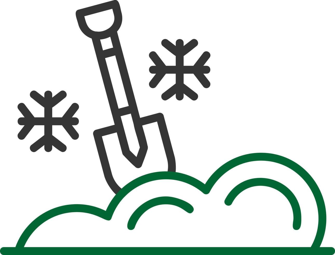 Shovel Creative Icon Design vector