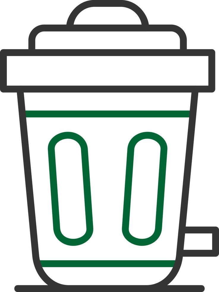 Trash Bin Creative Icon Design vector