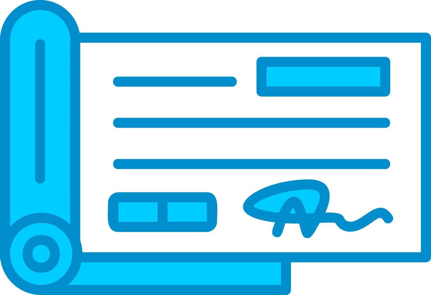 Cheque Creative Icon Design vector
