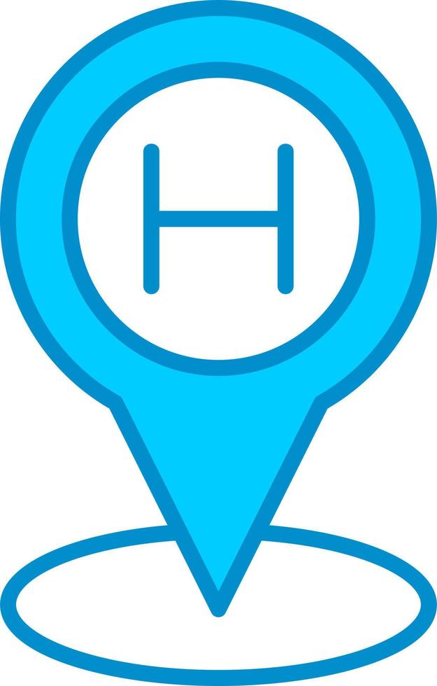 Helipad Creative Icon Design vector