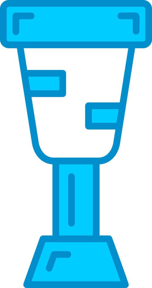 diseño de icono creativo de pata de palo vector