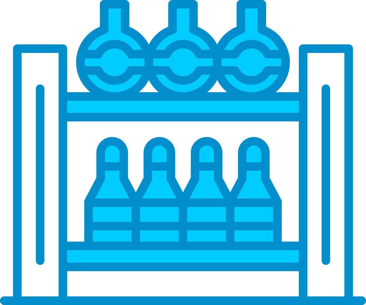 Bottle Rack Creative Icon Design vector