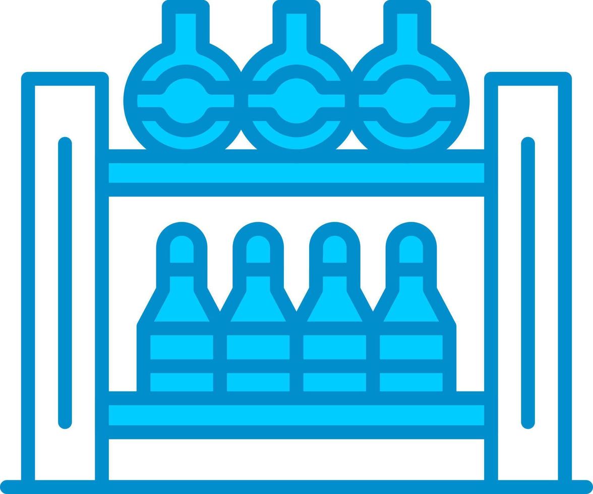 Bottle Rack Creative Icon Design vector