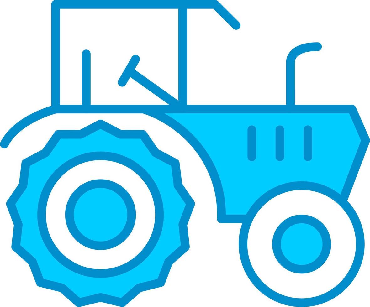 diseño de icono creativo de tractor vector