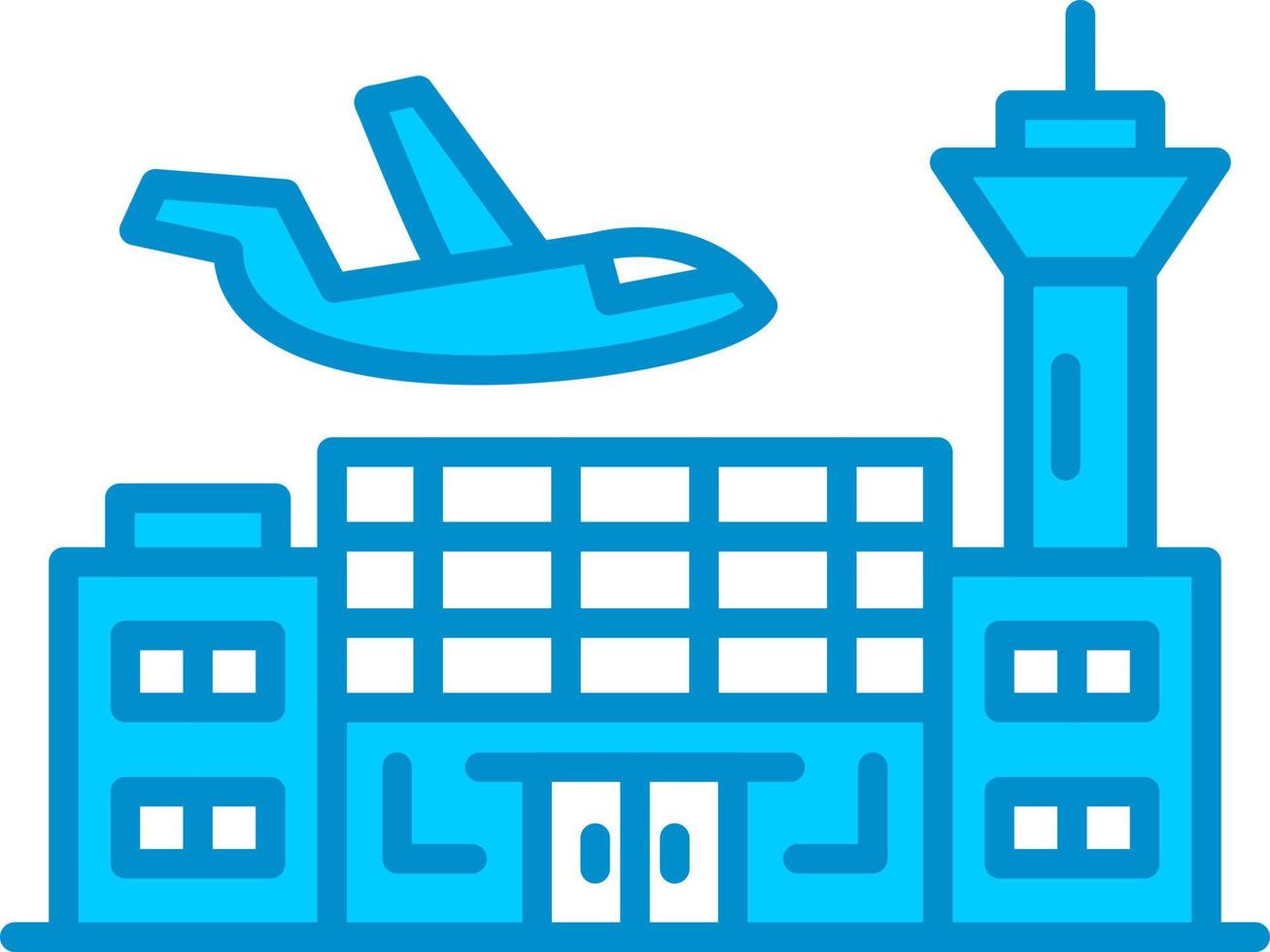 diseño de icono creativo de aeropuerto vector