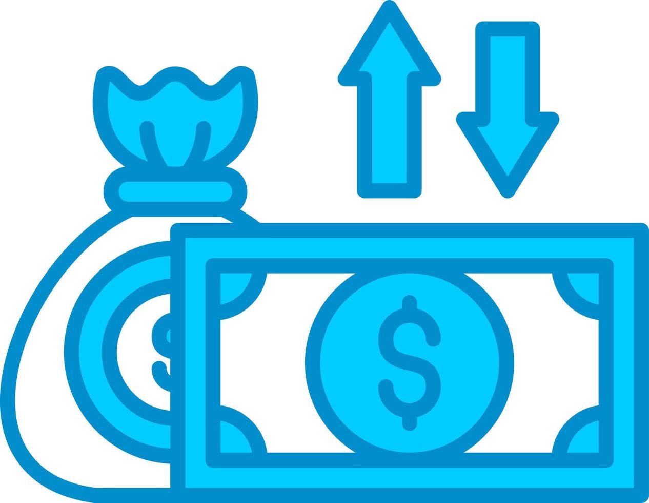 Cash Flow Creative Icon Design vector