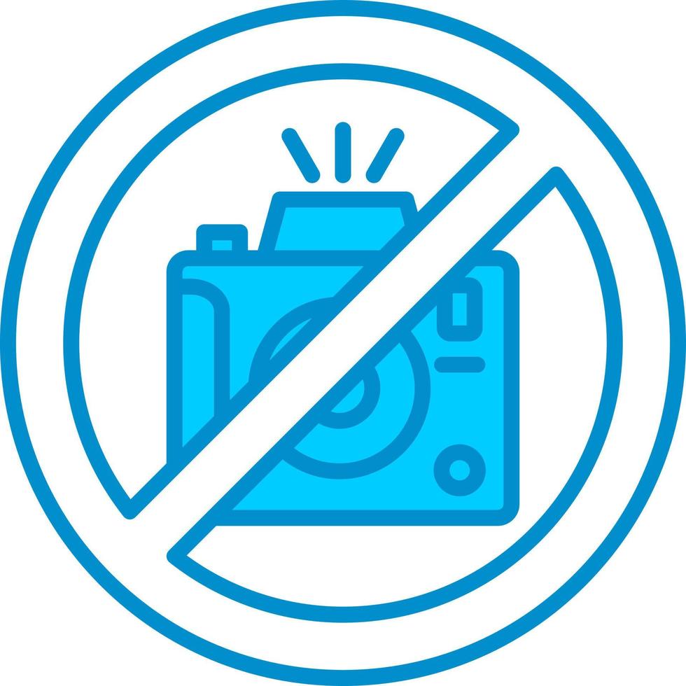 No Camera Creative Icon Design vector