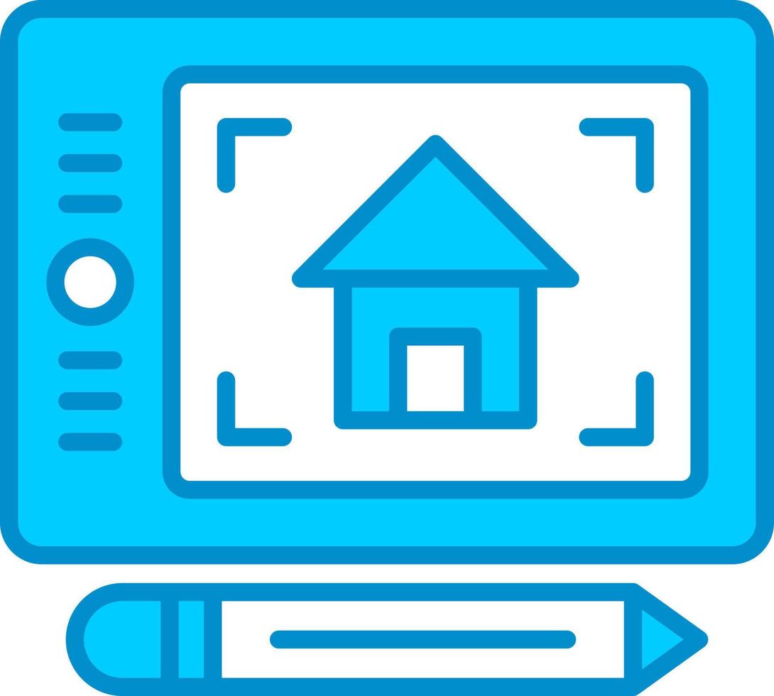 Digital Drawing Creative Icon Design vector