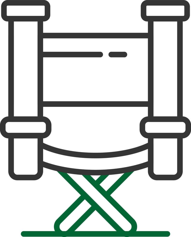 Directors Chair Creative Icon Design vector