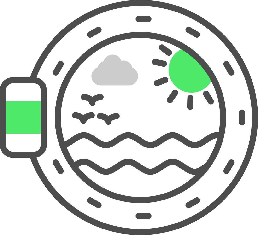 diseño de icono creativo de ojo de buey vector