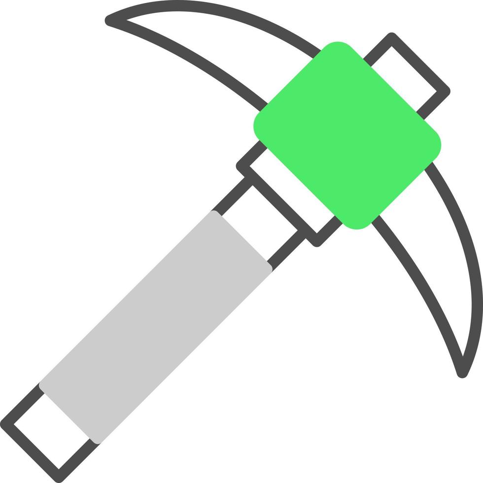 Pickaxe Creative Icon Design vector