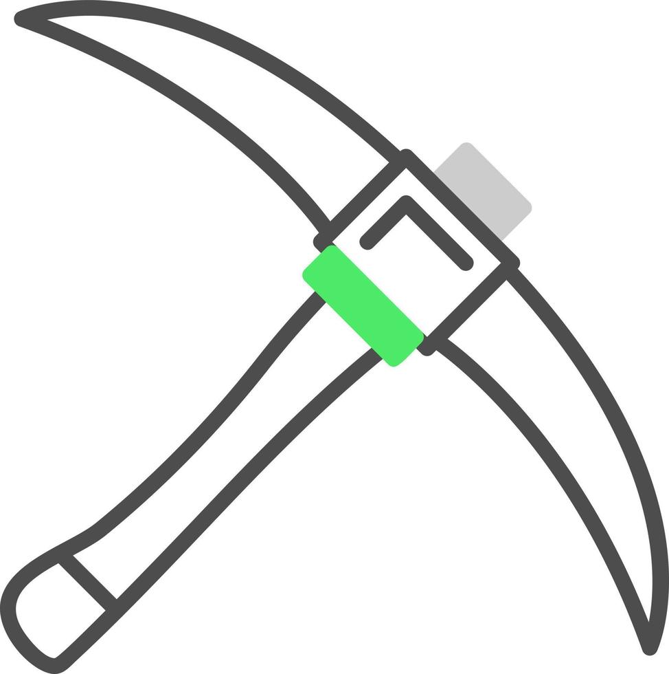 Pickaxe Creative Icon Design vector