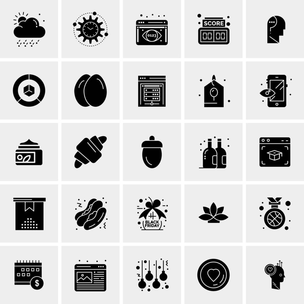 25 Universal Business Icons Vector Creative Icon Illustration to use in web and Mobile Related project